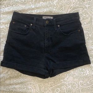 Madewell The Perfect Jean Short in Faded Black